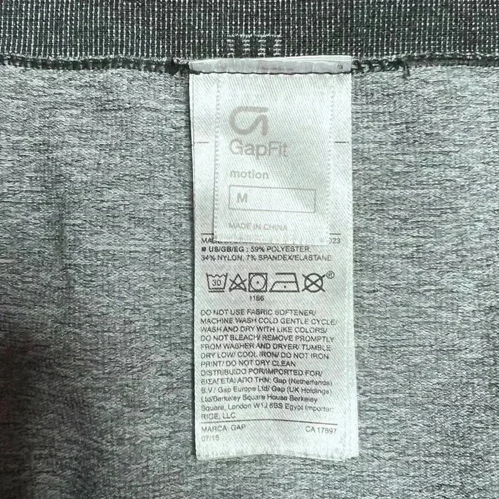 Gap Fit Motion Seamless Leggings Medium Grey Colorblock Yoga Pants